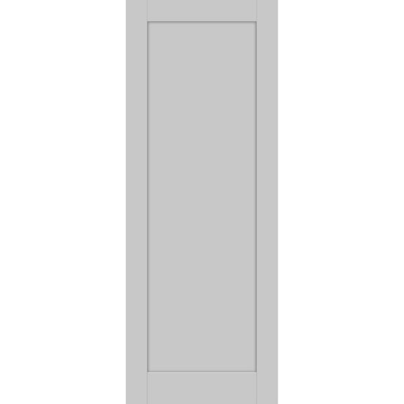 Slab Barn Door Panel 42 x 84 inches | Quadro 4111 Matte Grey | Sturdy Finished Interior Doors | Pocket Closet Sliding