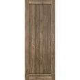 thumbnail image 1 of Slab Barn Door Panel 42 x 84 inches | Quadro 4111 Walnut | Sturdy Finished Interior Doors | Pocket Closet Sliding, 1 of 6
