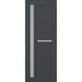 thumbnail image 1 of Slab Barn Door Panel Frosted Glass | Veregio 7288 Antracite | Sturdy Finished Doors | Pocket Closet Sliding-18" x 96", 1 of 5