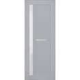 thumbnail image 1 of Slab Barn Door Panel Frosted Glass | Veregio 7288 Matte Grey | Sturdy Finished Doors | Pocket Closet Sliding-24" x 96", 1 of 5