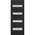 thumbnail image 1 of Slab Barn Door Panel Frosted Glass | Veregio 7455 Antracite | Sturdy Finished Doors | Pocket Closet Sliding-28" x 80", 1 of 5
