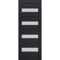 Slab Barn Door Panel Frosted Glass | Veregio 7455 Antracite | Sturdy Finished Doors | Pocket Closet Sliding-36" x 84"