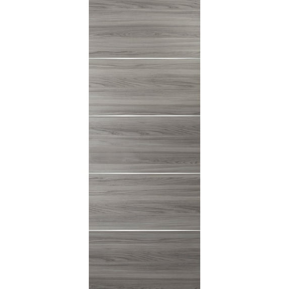 Slab Barn Door Panel | Planum 0020 Ginger Ash | Sturdy Finished Flush Modern Doors | Pocket Closet Sliding-42" x 84"