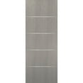 thumbnail image 1 of Slab Barn Door Panel | Planum 0020 Grey Oak | Sturdy Finished Flush Modern Doors | Pocket Closet Sliding-18" x 80", 1 of 5