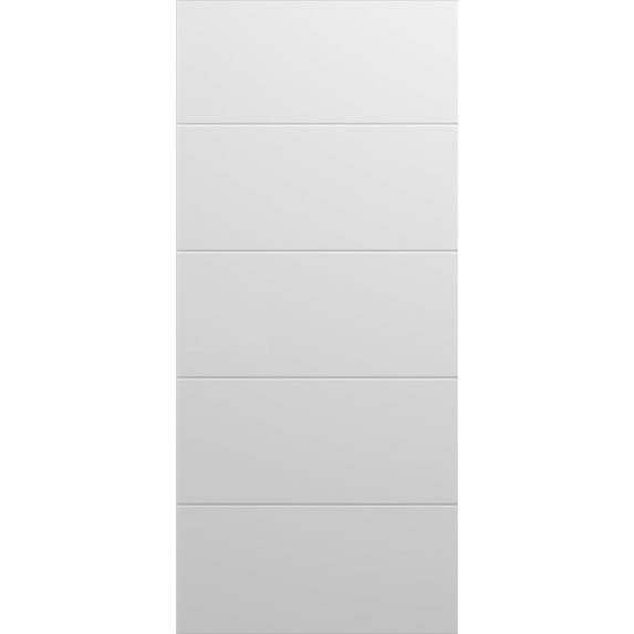 Slab Barn Door Panel | Planum 0770 Painted White Matte | Sturdy Finished Flush Modern Doors | Pocket Closet Sliding-28" x 80"