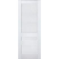 Slab Barn Door Panel | Veregio 7411 White Silk | Sturdy Finished Doors | Pocket Closet Sliding-36" x 84"
