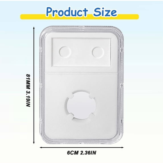 Slab Display Holders, Acrylic Coin Protectors Storage Cases, Four-Point Holder for Collectors, Display Case for Coins Medals, Coin Guard Box * 3 Pcs