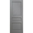thumbnail image 1 of Slab Door Panel 18 x 80 inches | Ego 5012 Painted Grey Oak | Wood Veneer Doors | Pocket Closet Sliding Barn, 1 of 4