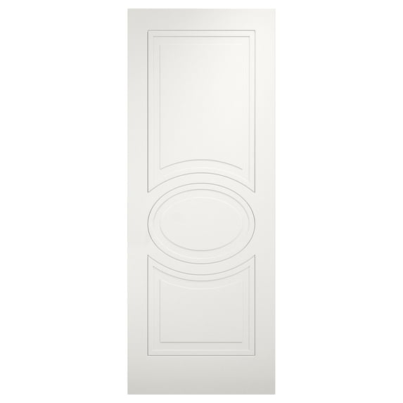 Slab Door Panel 18 x 96 inches / Mela 7001 Matte White / Modern Finished Doors / Pocket Closet Sliding Barn
