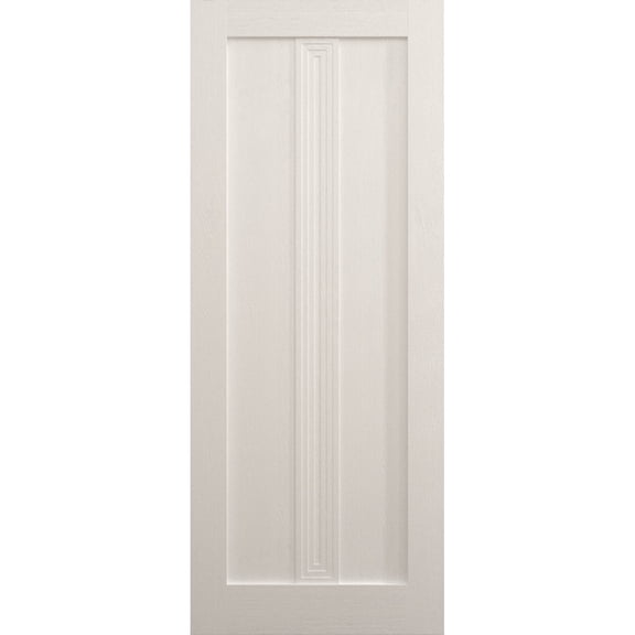 Slab Door Panel 24 x 80 inches | Ego 5006 Painted White Oak | Wood Veneer Doors | Pocket Closet Sliding Barn