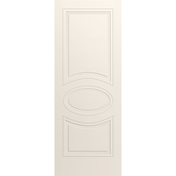 Slab Door Panel 24 x 80 inches / Mela 7001 Painted Creamy / Modern Finished Doors / Pocket Closet Sliding Barn