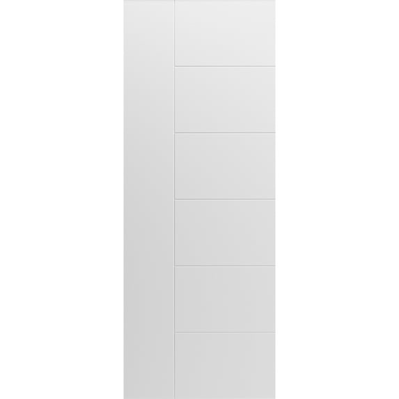Slab Door Panel 28 x 80 inches / Mela 0716 Painted White / Modern Finished Doors / Pocket Closet Sliding Barn