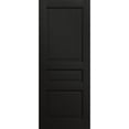 thumbnail image 1 of Slab Door Panel 30 x 80 inches | Ego 5012 Painted Black Oak | Wood Veneer Doors | Pocket Closet Sliding Barn, 1 of 4