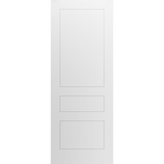 Slab Door Panel 30 x 80 inches / Mela 0733 Painted White / Modern Finished Doors / Pocket Closet Sliding Barn