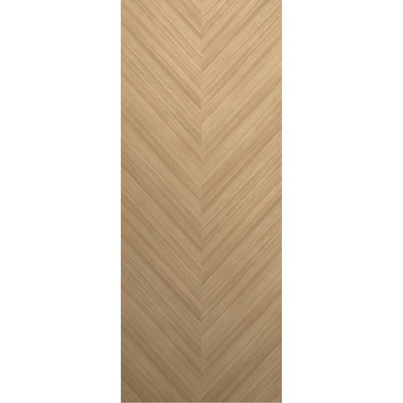Slab Door Panel 30 x 84 inches | Ego 5005 Natural Oak | Wood Veneer Doors | Pocket Closet Sliding Barn