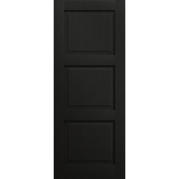 Slab Door Panel 32 x 84 inches | Ego 5010 Painted Black Oak | Wood Veneer Doors | Pocket Closet Sliding Barn