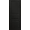 thumbnail image 1 of Slab Door Panel 32 x 84 inches | Ego 5012 Painted Black Oak | Wood Veneer Doors | Pocket Closet Sliding Barn, 1 of 4