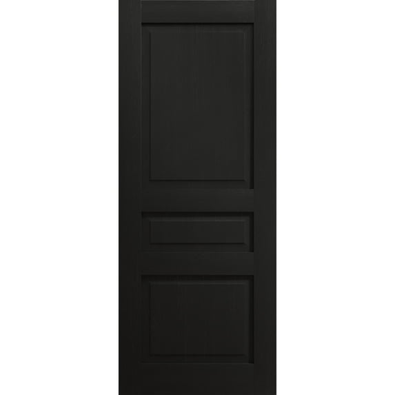 Slab Door Panel 36 x 84 inches | Ego 5012 Painted Black Oak | Wood Veneer Doors | Pocket Closet Sliding Barn