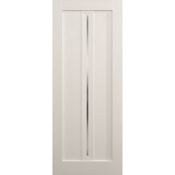 Slab Door Panel 42 x 84 inches | Ego 5014 Painted White Oak | Wood Veneer Doors | Pocket Closet Sliding Barn