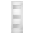 thumbnail image 1 of Slab Door Panel Opaque Glass 36 x 96 inches / Sete 6003 White Silk / Modern Finished Doors / Pocket Closet Sliding Barn, 1 of 3
