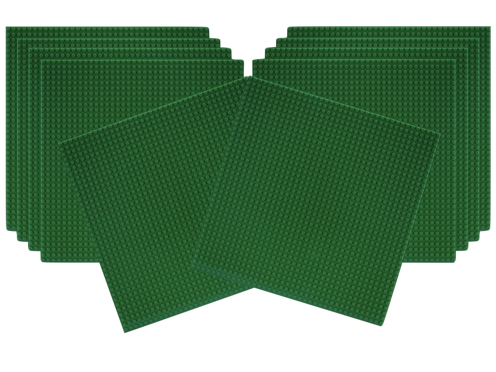 Green X-Large Baseplate, Construction Base Plates, 50x50 Studs (15 x 15),  STEM, Compatible to All Major Brands (Green)
