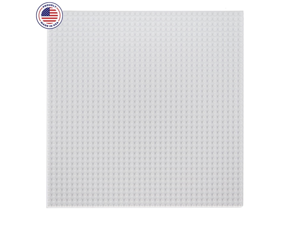 Slab Dream Lab 12 X12 Slab Lite Baseplate for All Major Building Bricks and Blocks White