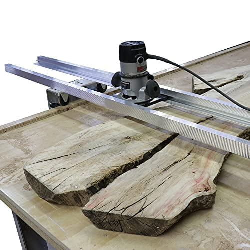 Slab Jig (Router Sled for Woodworking) Levels Wood Slabs Up to 64 Inches Wide! Portable, Durable, and Easy to Adjust (Stone Coat Countertops)