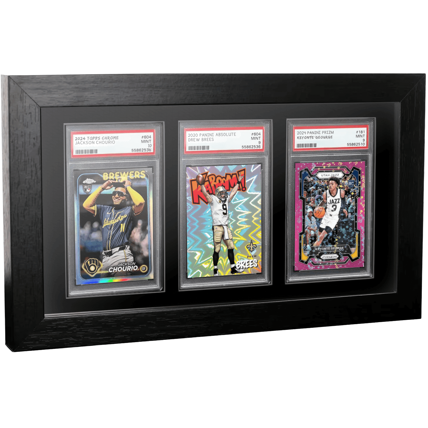 Display Zone Slab Showcase Pro - PSA Graded Trading Card Wall Display Frame