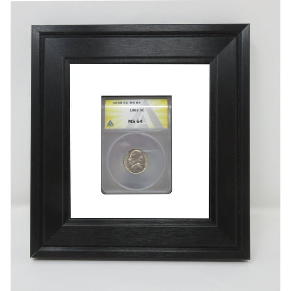 Slabbed Graded Coin Case (Not Included) Picture Display Wall Frame for ANACS Graded Coins Made in America