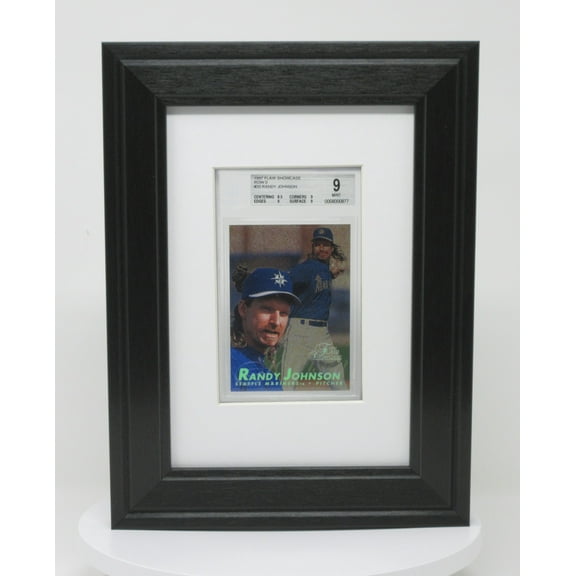 Slabbed Graded Trading Card (Not Included) Picture Display Wall Frame for Beckett Cards Made in USA