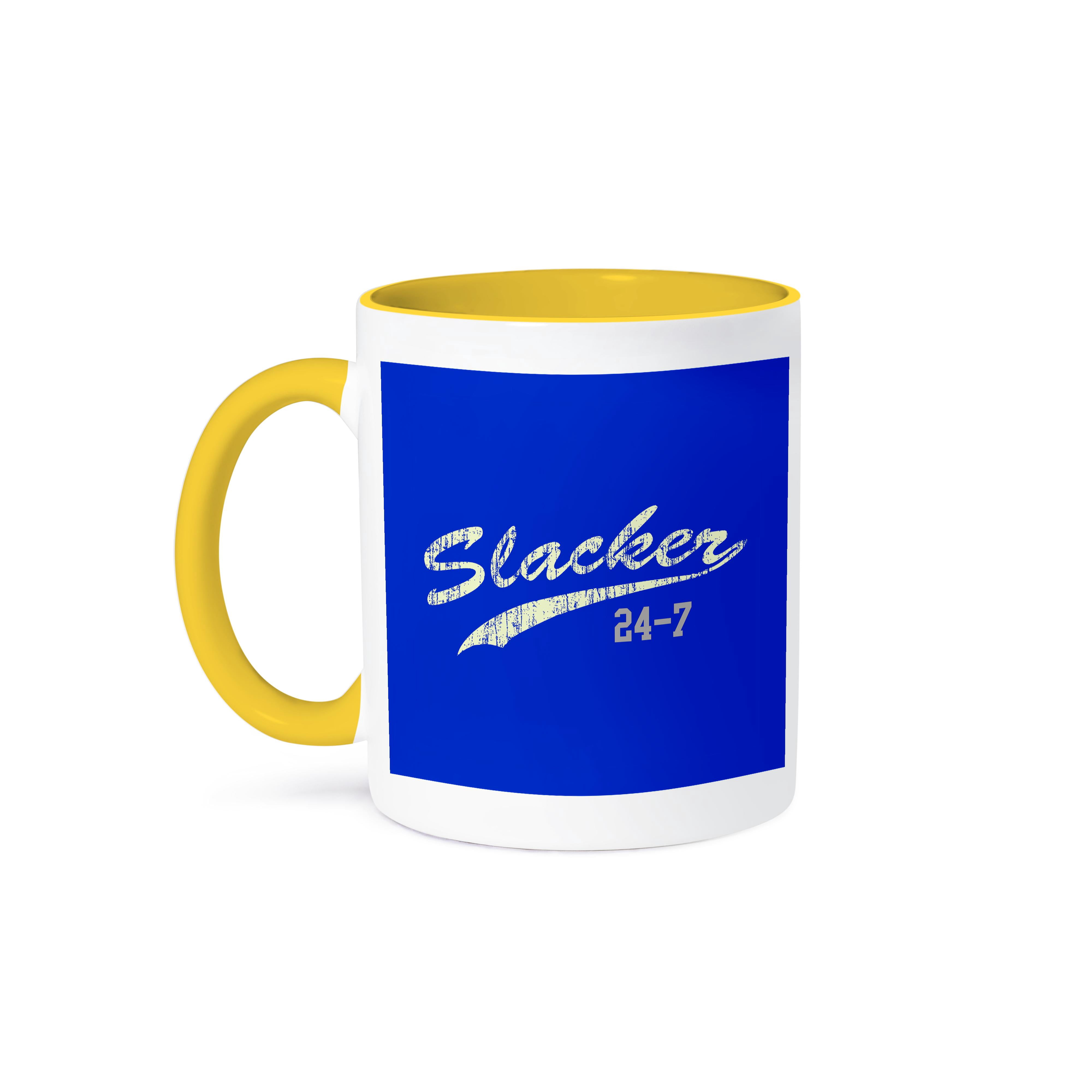 Slacker 24 7, 11oz Two-Tone Yellow Mug - Walmart.com