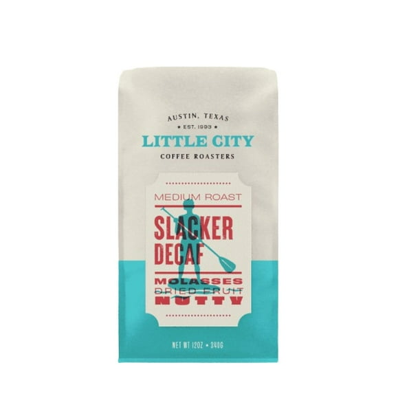 Slacker Decaf - Roasted by Little City Coffee Roasters - Whole Bean Coffee - 12 Ounce Bag