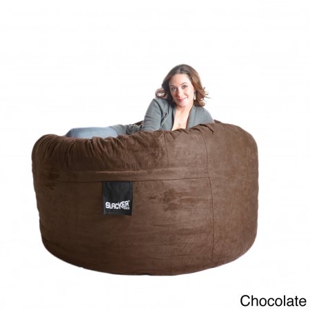 Slacker Sack 5-foot Microfiber and Memory Foam Bean Bag Chocolate