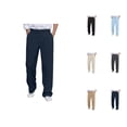 thumbnail image 1 of Slacks for Men Comfortable Flat Front Loose Dress Pants Business Casual Pants with Pockets Trousers, 1 of 1