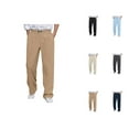 thumbnail image 1 of Slacks for Men Comfortable Flat Front Loose Dress Pants Business Casual Pants with Pockets Trousers, 1 of 1