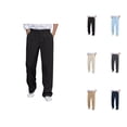 thumbnail image 1 of Slacks for Men Comfortable Flat Front Loose Dress Pants Business Casual Pants with Pockets Trousers, 1 of 6