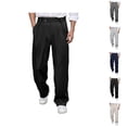 thumbnail image 1 of Slacks for Men Comfortable Relaxed Fit Flat Front Dress Pants Business Casual Pants with Pockets Trousers, 1 of 1