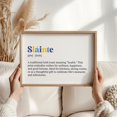 Slainte Irish Definition Wall Art Print, Gaelic Health Toast Bar ...