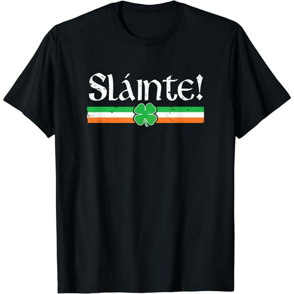 Slainte Shirt Irish Cheers Toast Shamrock St Paddys Day T-Shirt