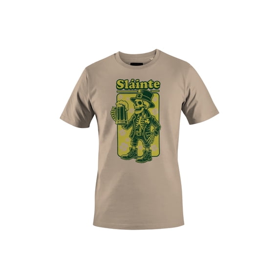 Slainte Skeleton Leprechaun St. Patricks Day Cheers Design Women's T-shirt