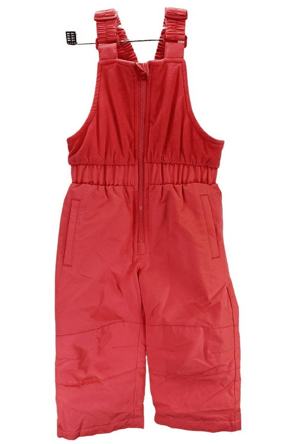 Slalom Toddler Snow Bib Overall Snow Pant- Sugar Coral, 2T