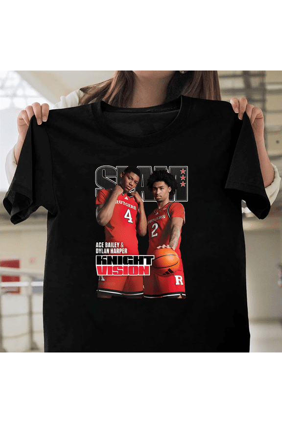 Slam 253 Ace Bailey And Dylan Harper Rutgers Basketball Recruits Magazine V40079 Unisex T-Shirt, Size Up to 5XL