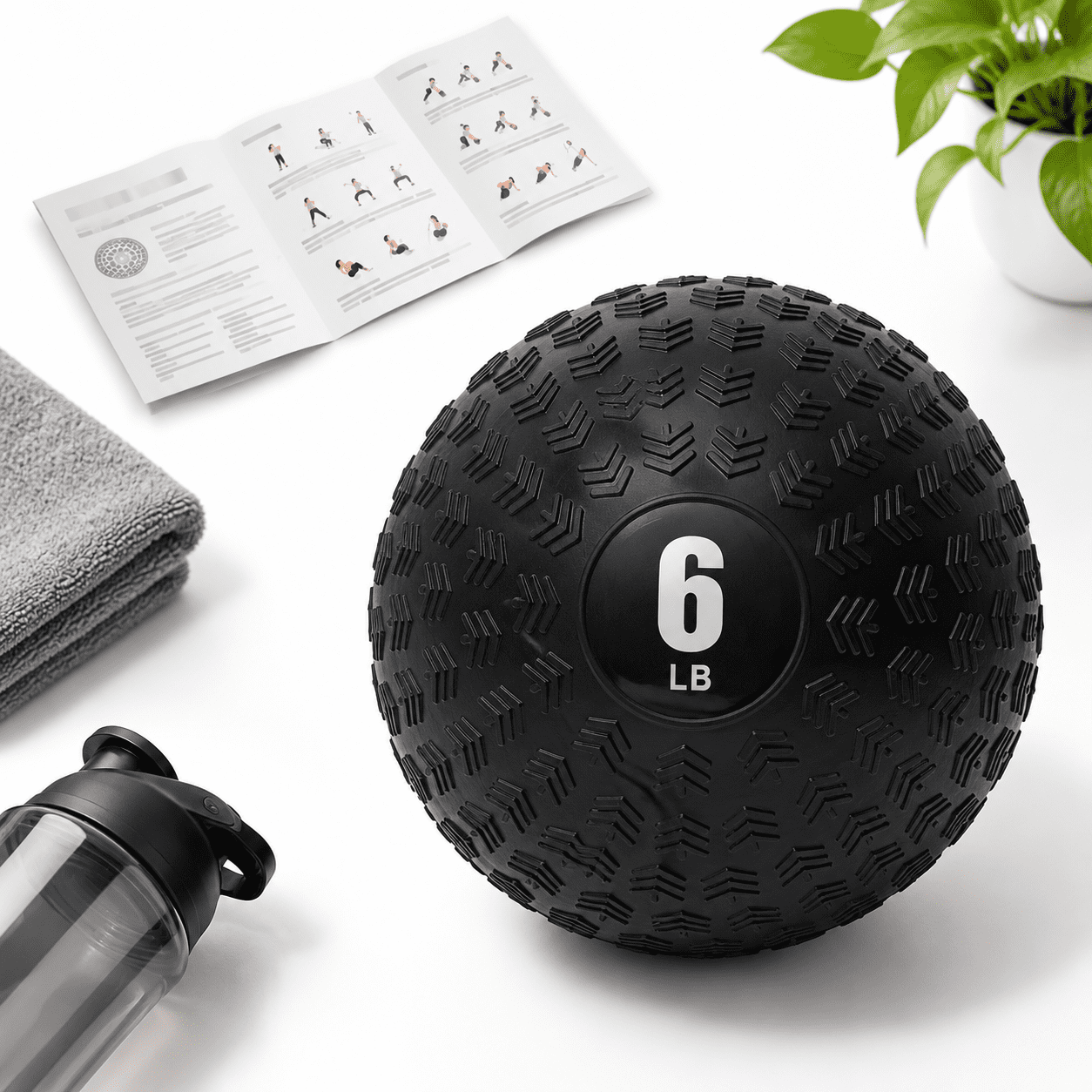 Slam Ball Sand-filled No Weighted With Textured Grip For Exercise ...