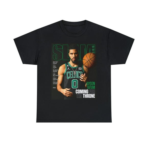 Slam Cover Tee Shirt Boston Basketball Team Celtic Sport Jayson Tatum Coming For Shirt, Size 2Xl, Tee As Picture New