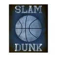 thumbnail image 1 of Stupell Industries Slam Dunk Navy Blue Sports Canvas Wall Art, design by Marcus Prime, 20 x 16, 1 of 7