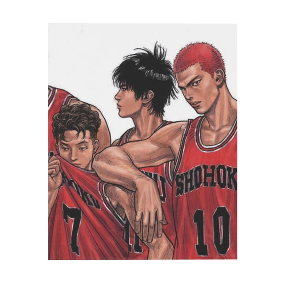 Slam Dunk Poster, Japanese Anime Canvas Decorative Poster, Wall Art For Dorm Bedroom Living Room, No Frame