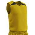 thumbnail image 1 of Slam Dunk Reversible Basketball Jersey, Adult X-Large, Gold and Black, 1 of 2