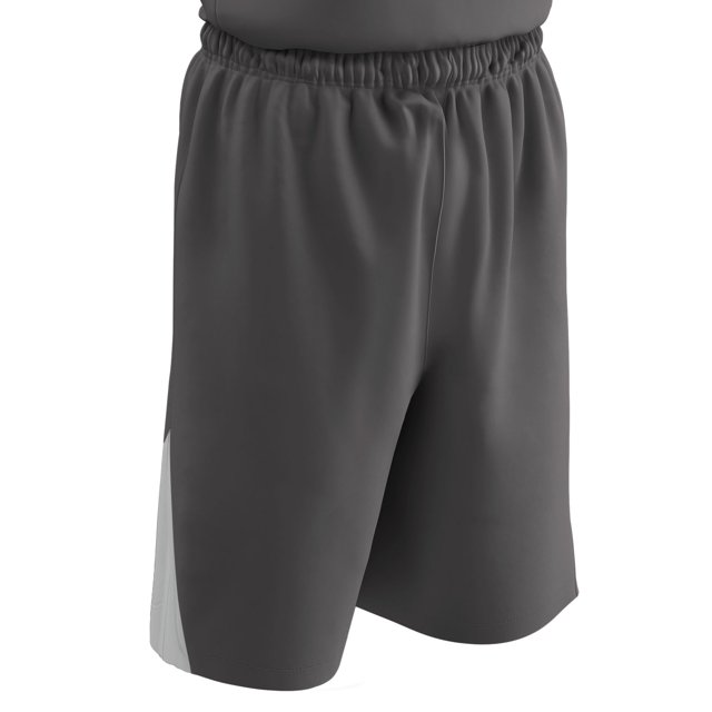 Slam Dunk Reversible Basketball Shorts, Adult 2X-Large, Charcoal and White