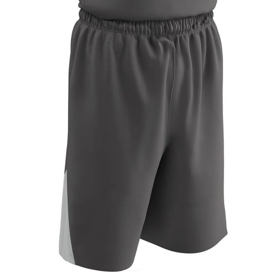 Slam Dunk Reversible Basketball Shorts, Adult Small, Charcoal and White