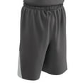 thumbnail image 1 of Slam Dunk Reversible Basketball Shorts, Youth Small, Charcoal and White, 1 of 2